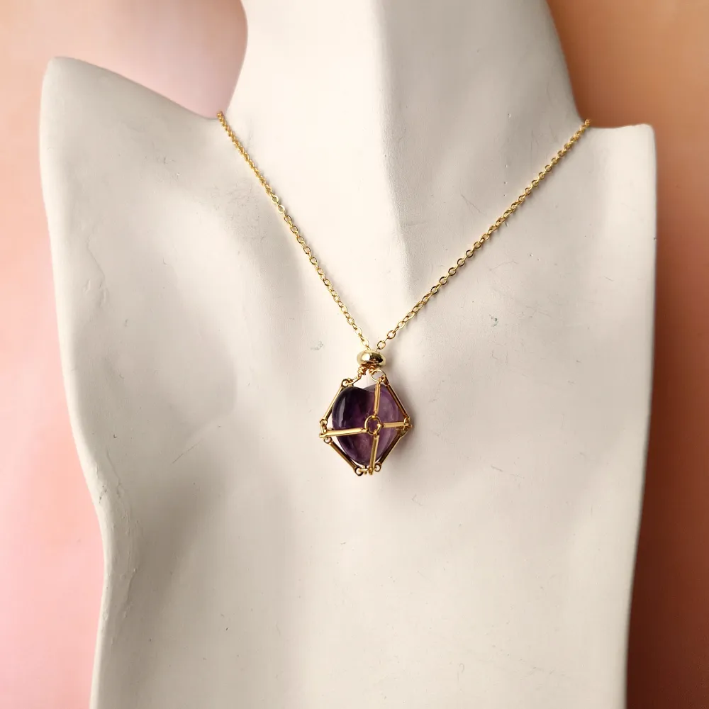 Gem Web Necklace