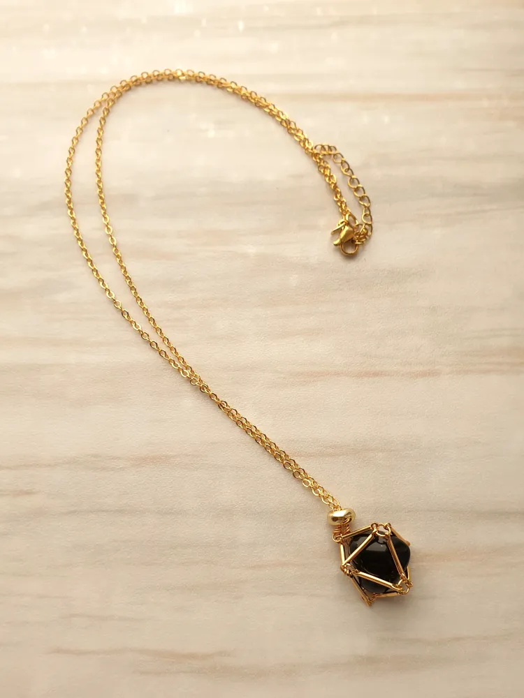 Gem Web Necklace