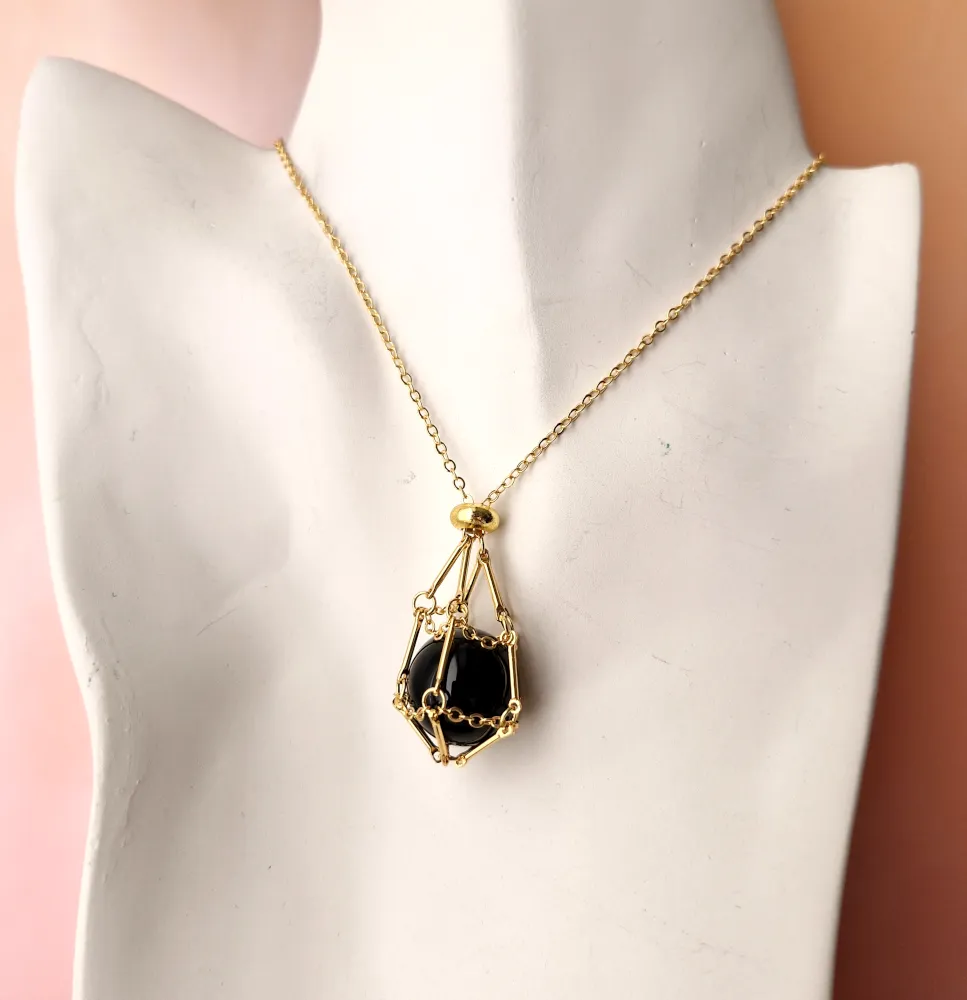 Gem Web Necklace