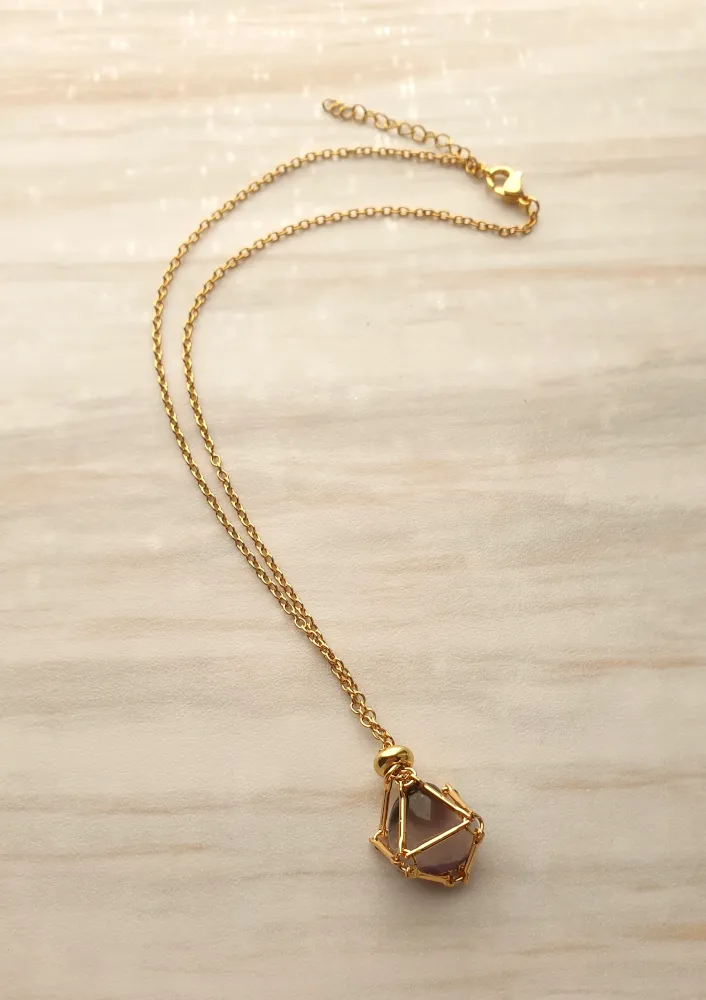 Gem Web Necklace