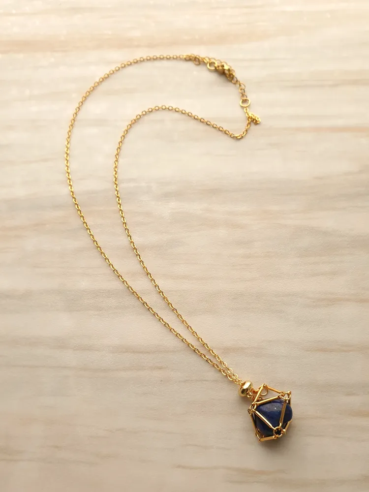 Gem Web Necklace