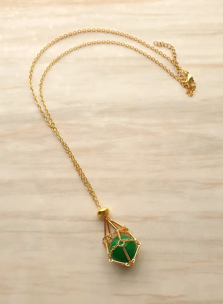 Gem Web Necklace