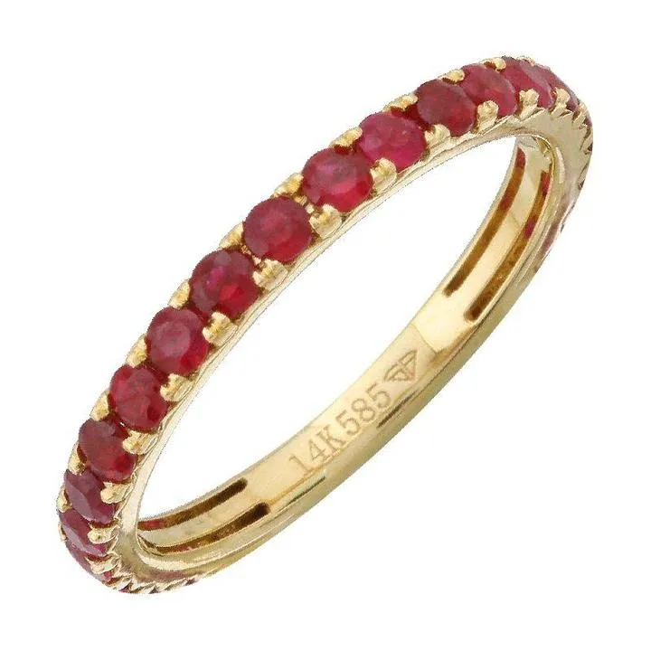 Gemstones Eternity Rings