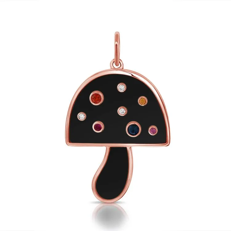 Gemstones Mushroom Charm