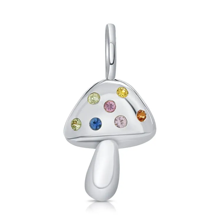 Gemstones Mushroom Charm