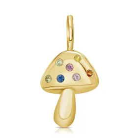 Gemstones Mushroom Charm