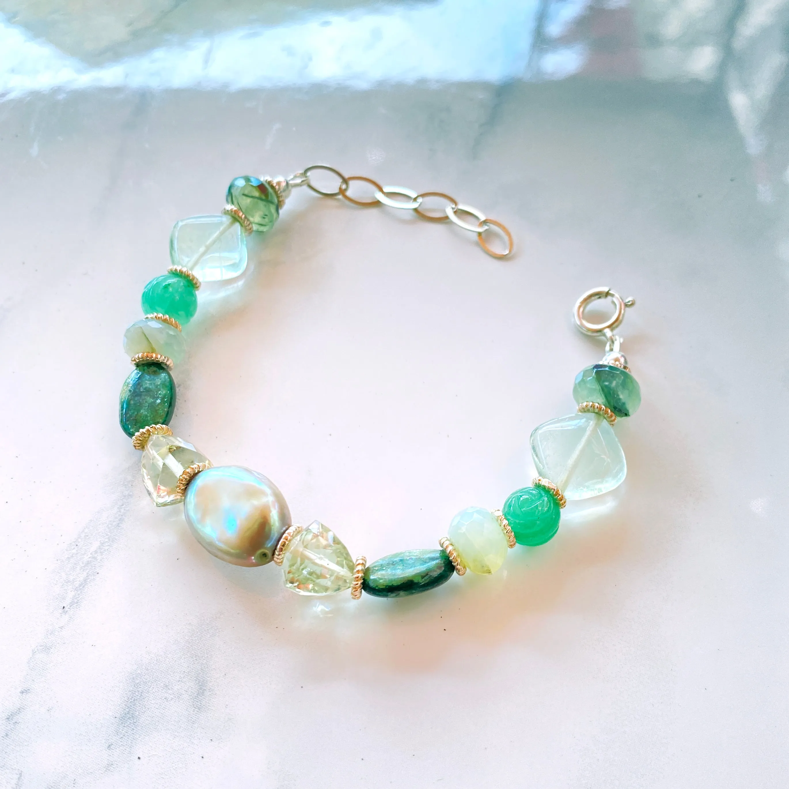 Get your green gemstones on, Bracelet