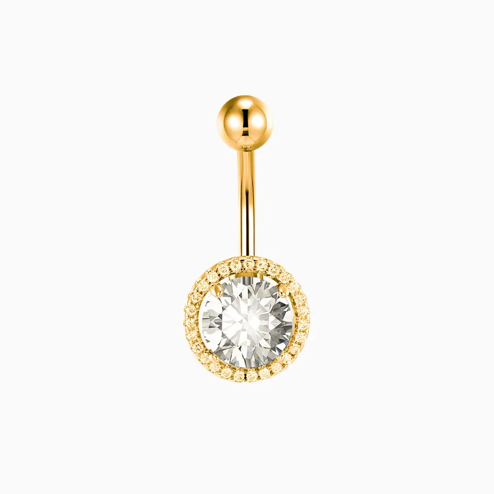 Glitter Gem Belly Ring