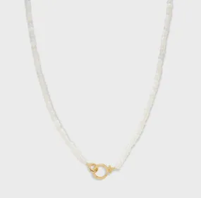 Gorjana Parker Gem Necklace (Opalite Glass)