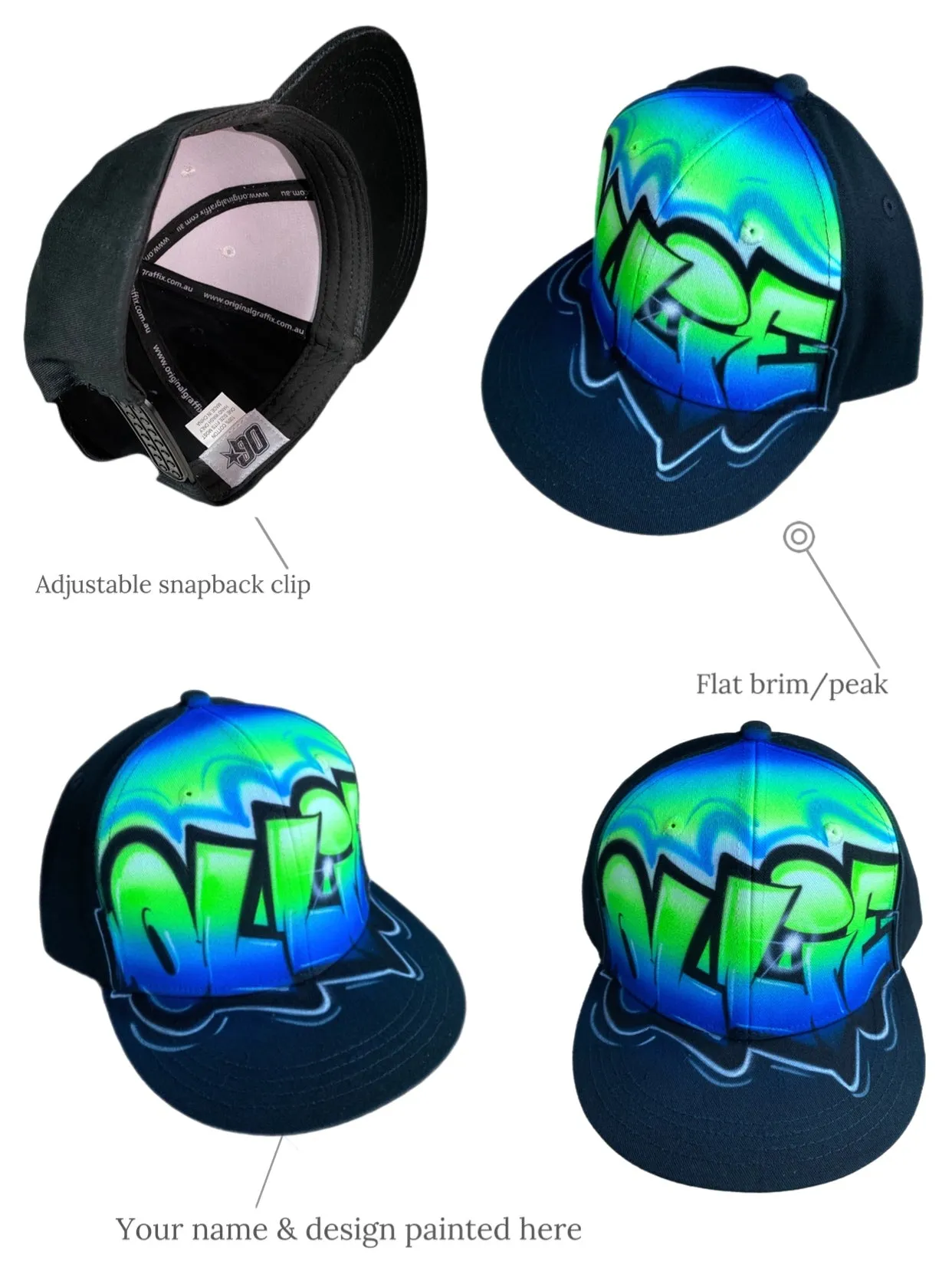 Graff Blue Fade Snapback (14)