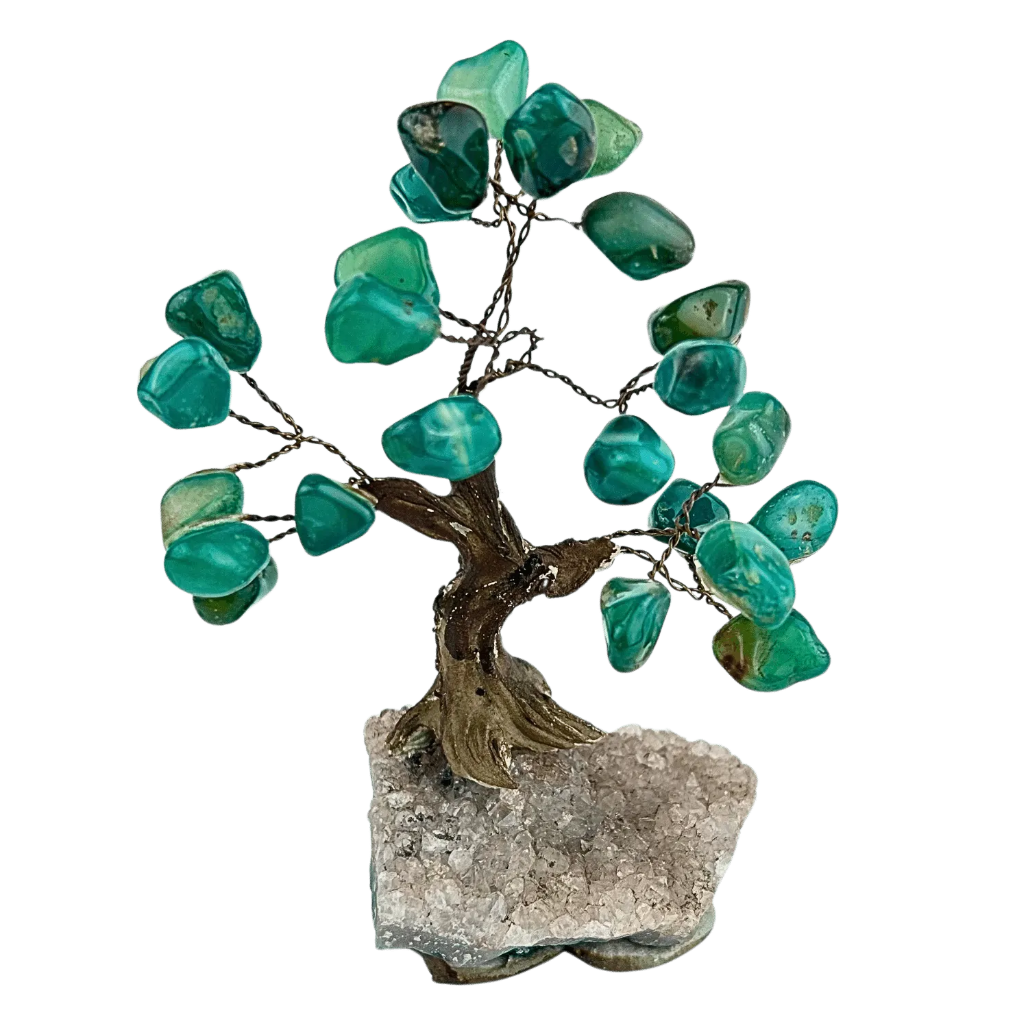 Green Agate Gem Tree (8 Branches) #238