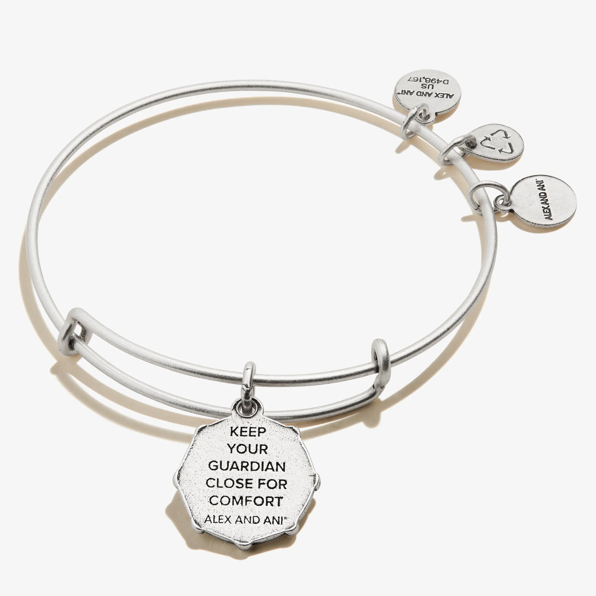 Guardian Angel Wings Charm Bangle