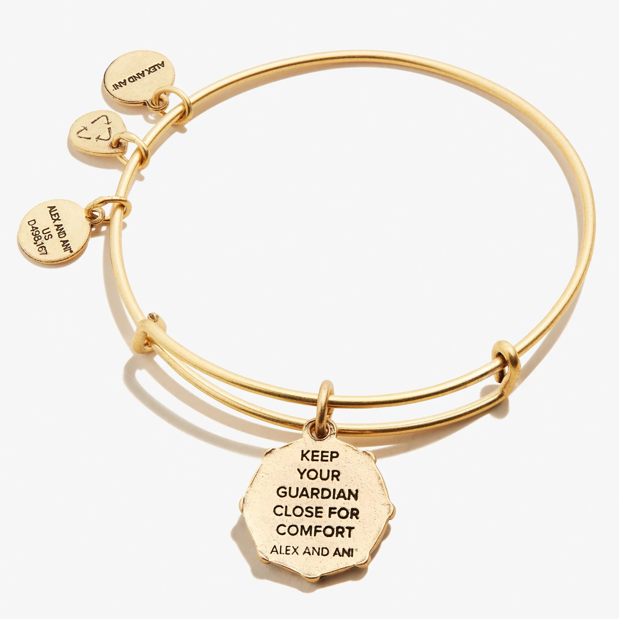 Guardian Angel Wings Charm Bangle