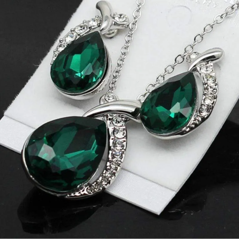 Hell and High WaterDROPS Green Gem Set