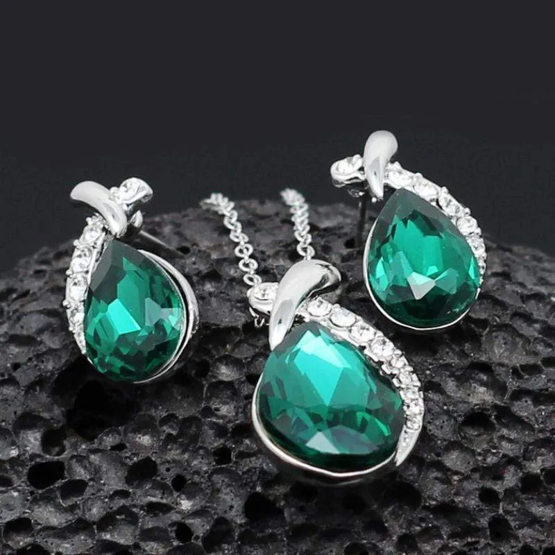 Hell and High WaterDROPS Green Gem Set