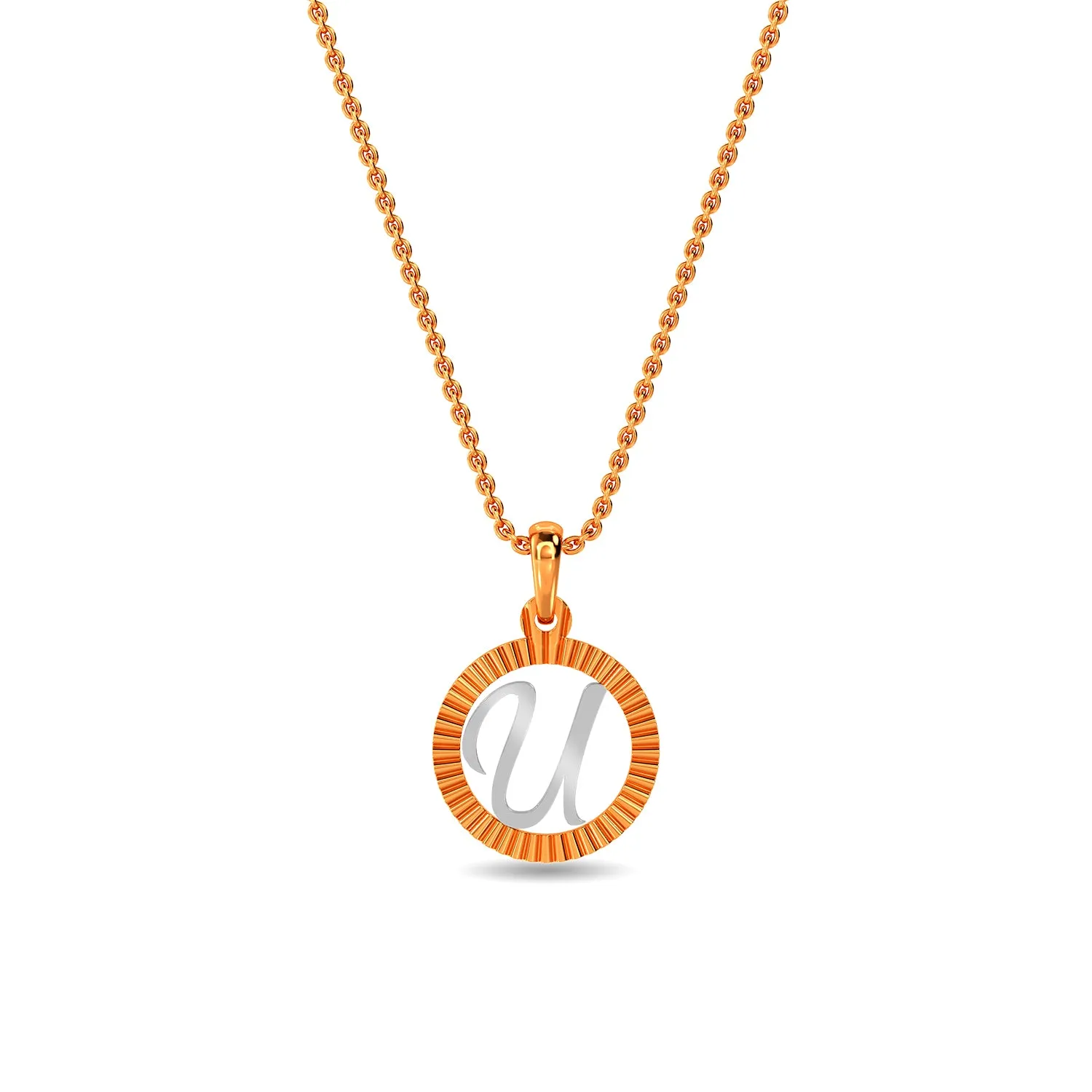 Initial U Pendant