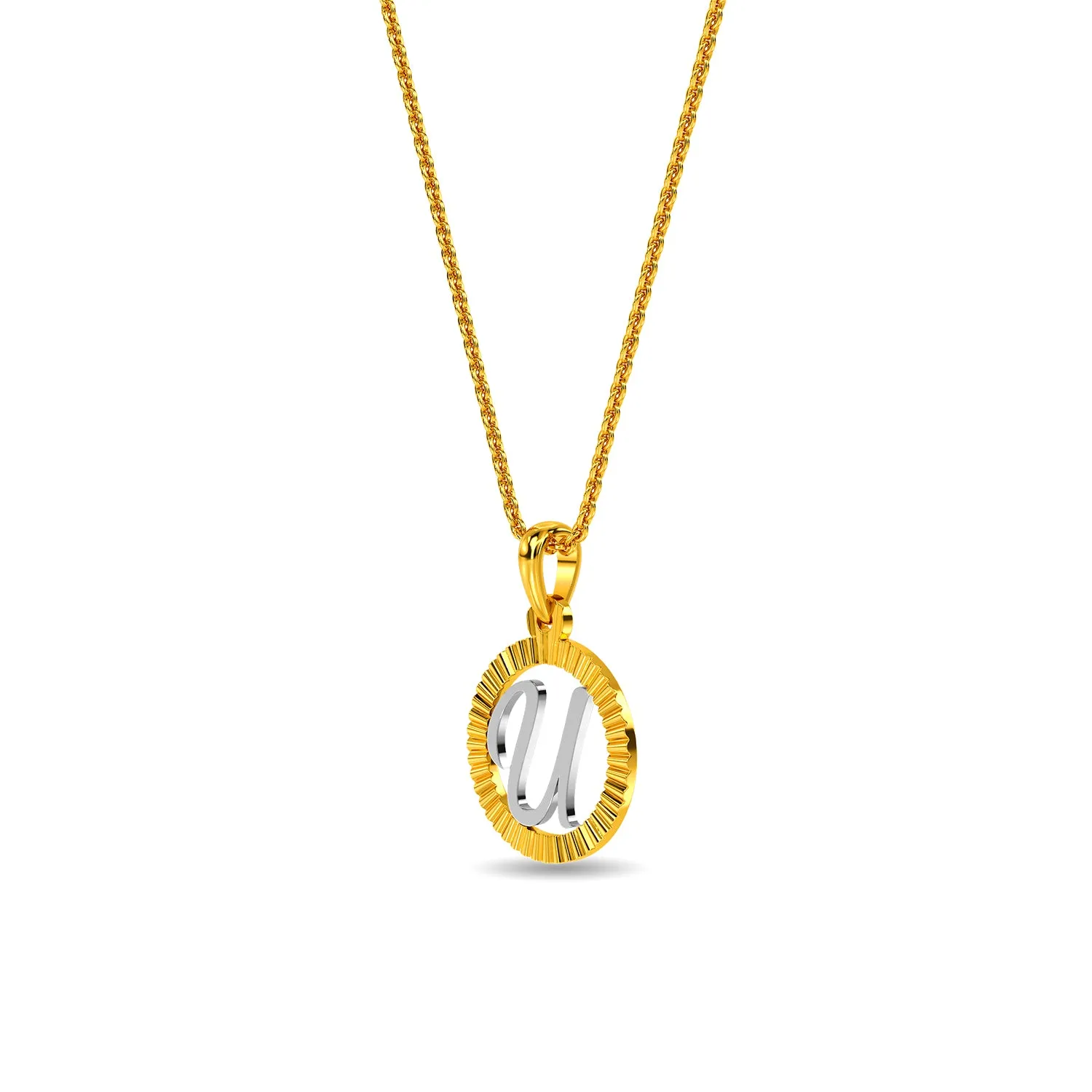 Initial U Pendant