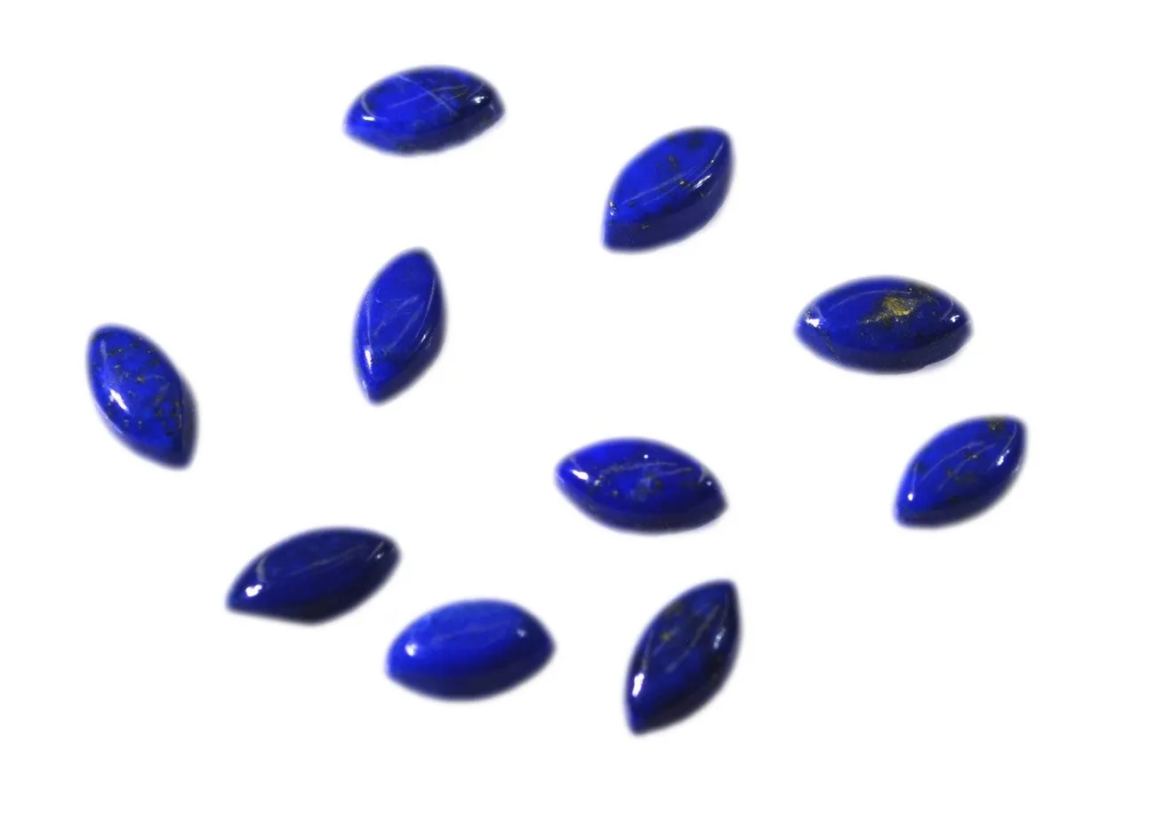 inviting Lapis Lazuli cabochon marquise 3X5 mm Loose Gemstones STLLACBMQ3X5