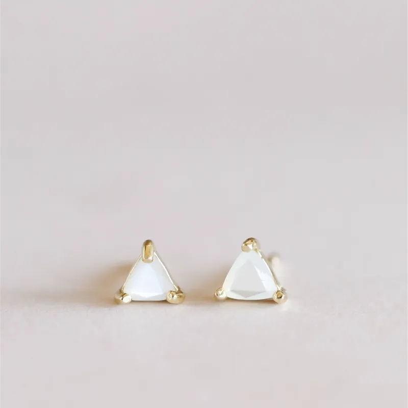 JAXKELLY | Mother of Pearl Mini Energy Gem Studs