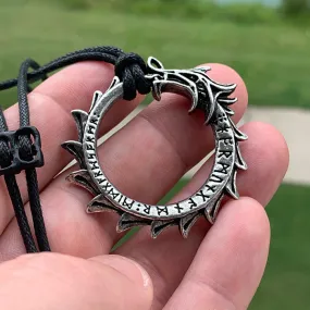 Jrmungandr Pendant - Pewter