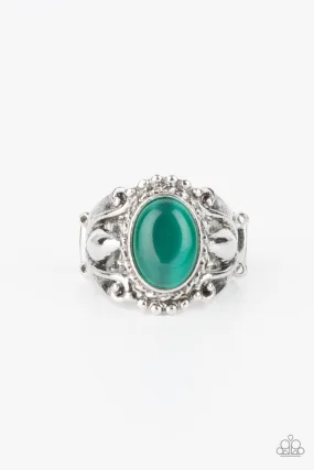 Jubilant Gem - Green Paparazzi Ring