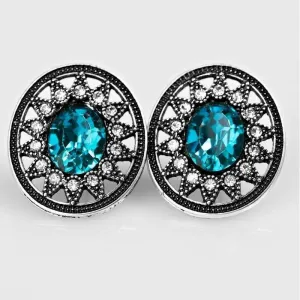 Just a Glimmer Blue Post Earrings