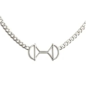 Lock Link Necklace Silver