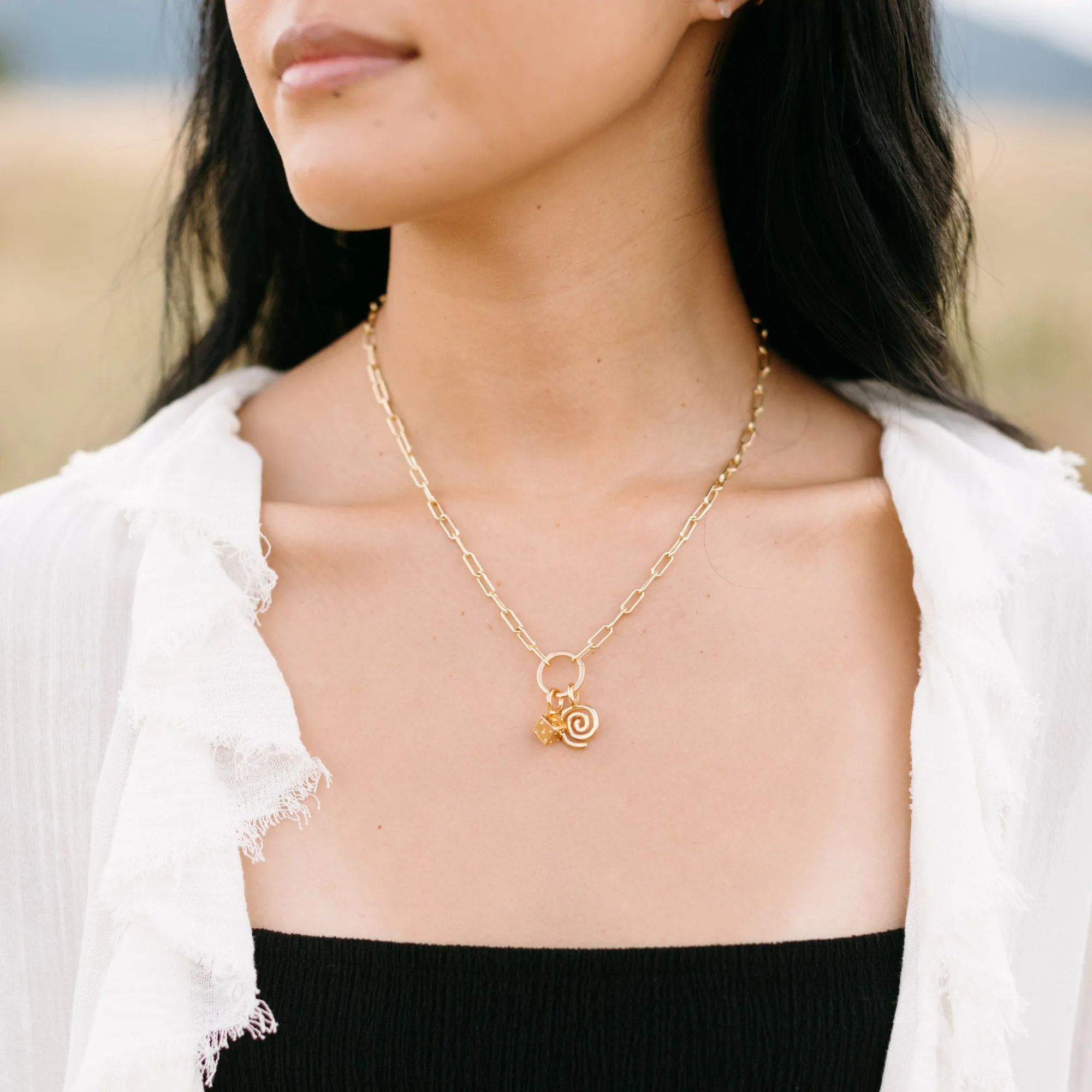 Marigold Charm Pendant