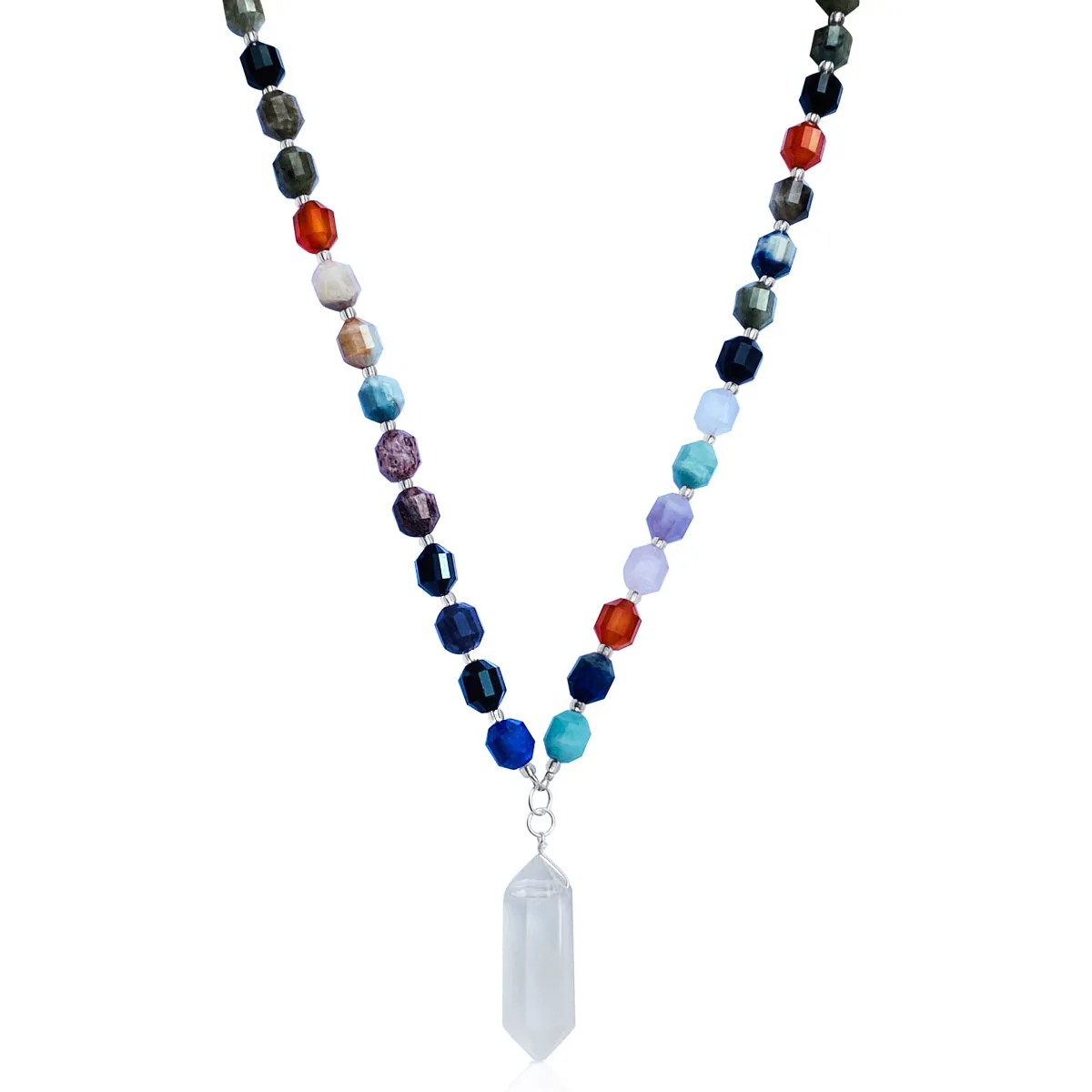 Master Healer Crystal Necklace with Healing Gemstones