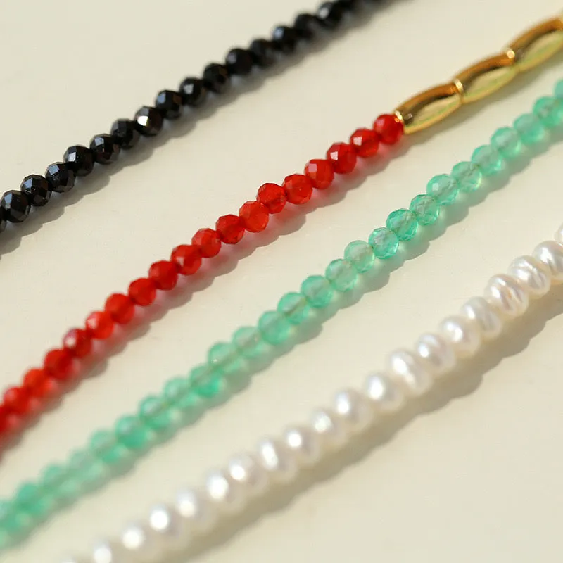 Mini Gemstones Beaded Necklace