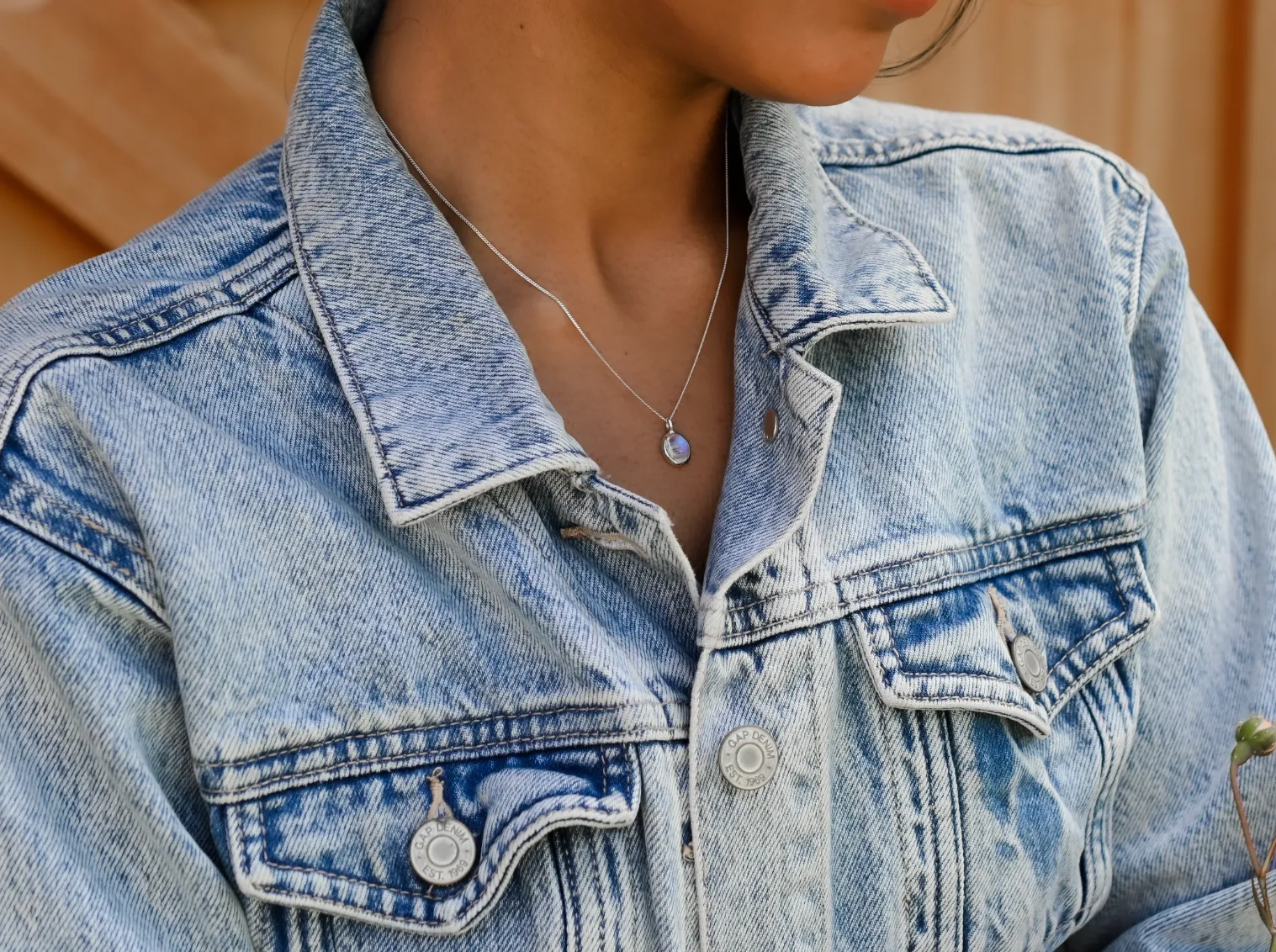 Moonstone Gem Drop Pendant