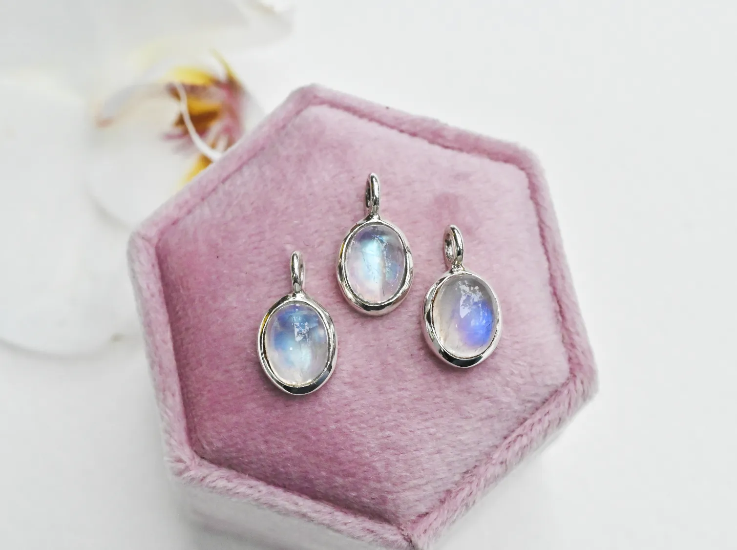 Moonstone Gem Drop Pendant