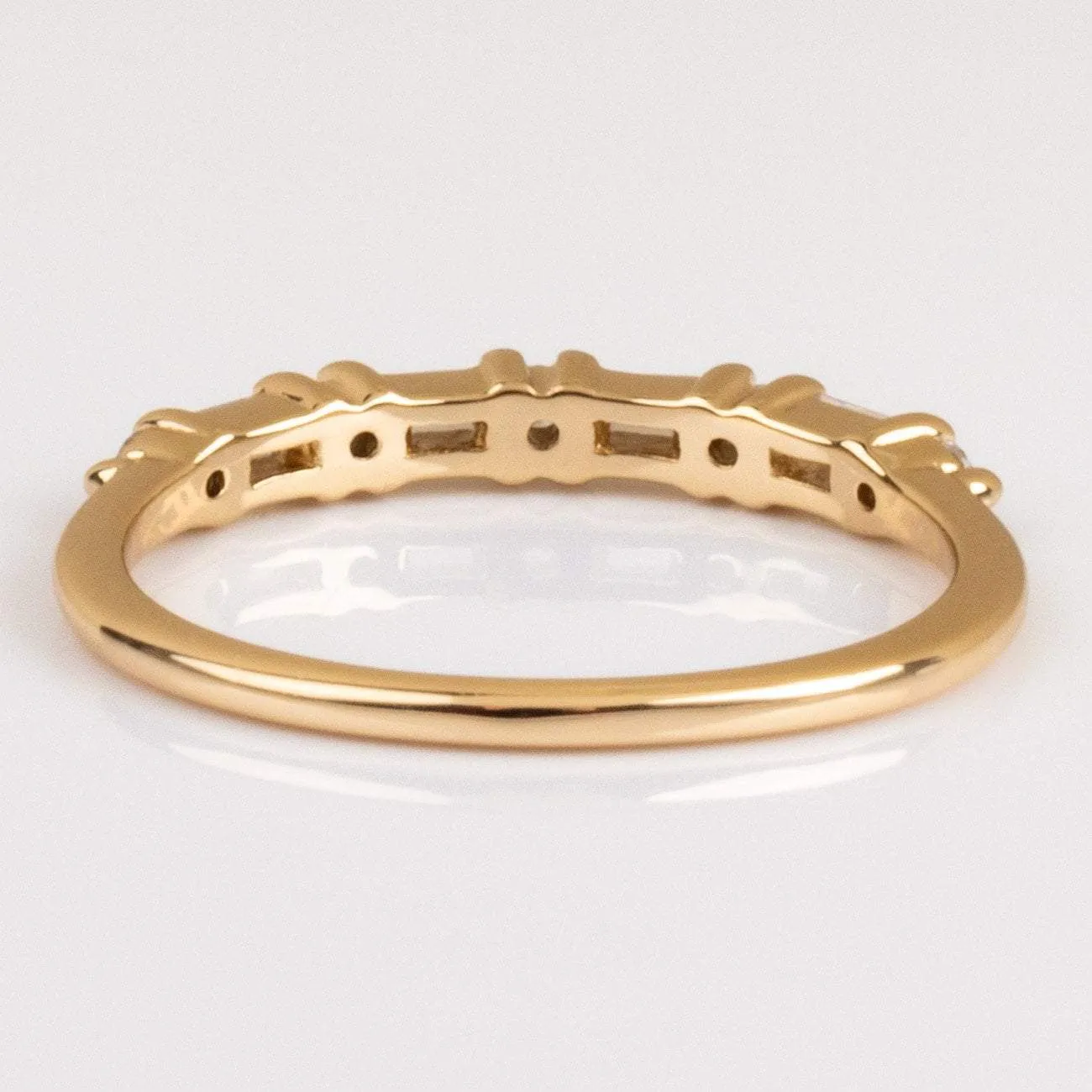 Multi Gem Baguette CZ Stacking Ring