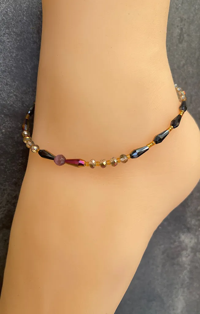 Noire Gem Crystal Anklet