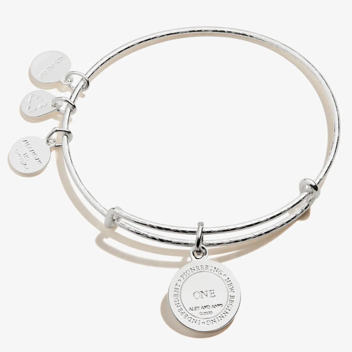 Number 1 Charm Bangle