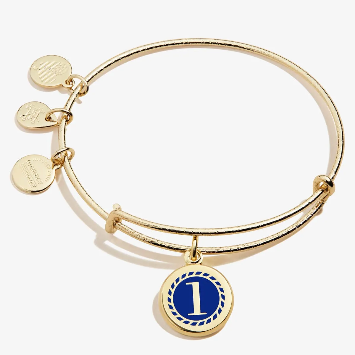 Number 1 Charm Bangle