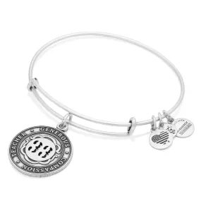 Number 33 Charm Bangle Bracelet