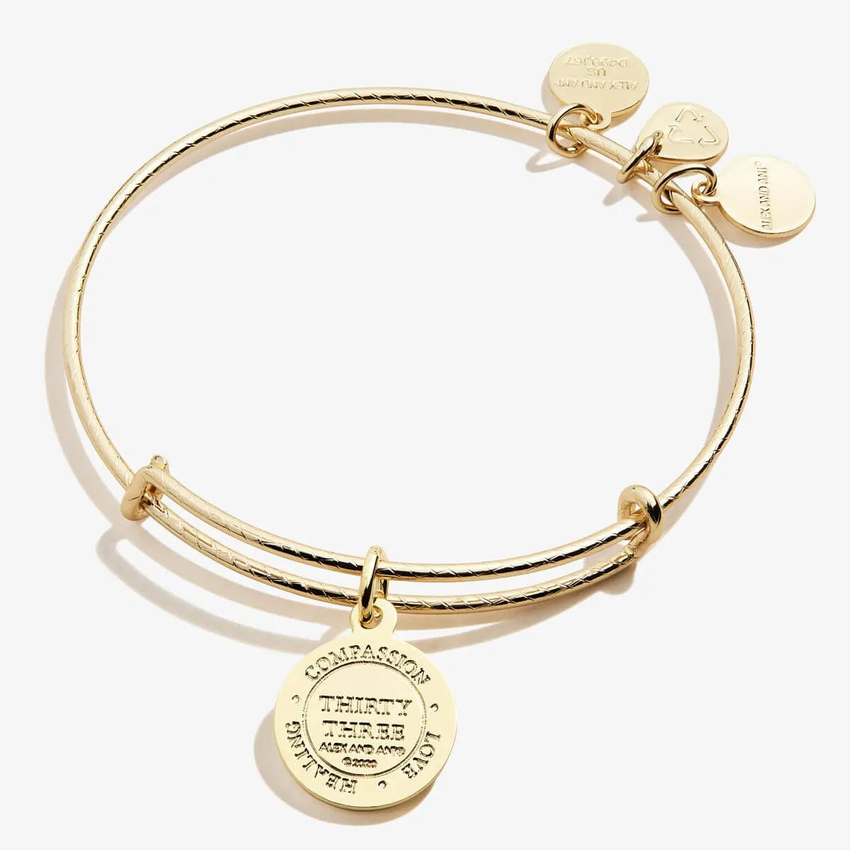 Number 33 Charm Bangle