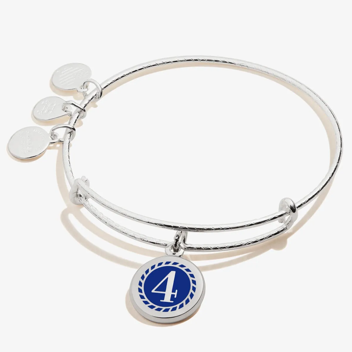 Number 4 Charm Bangle