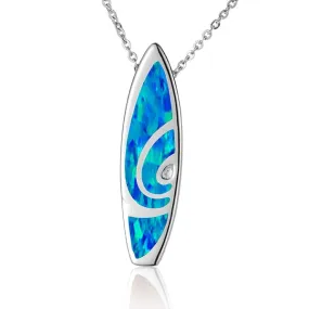 Opal Surfboard Pendant