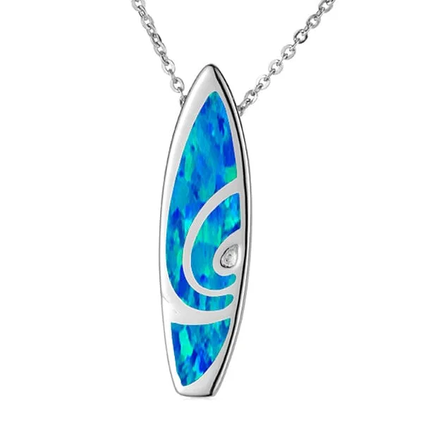 Opal Surfboard Pendant