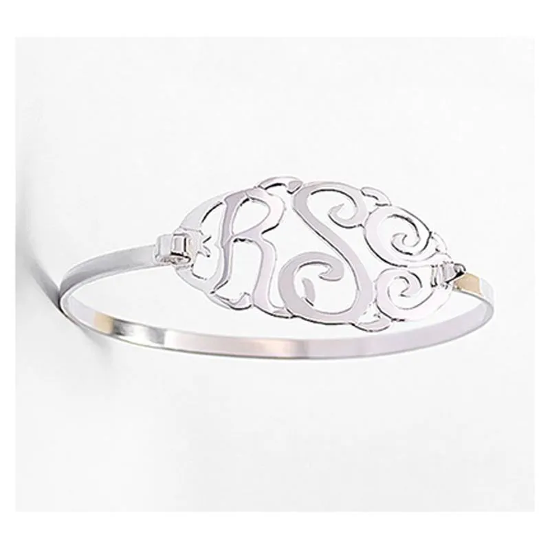 Oval Monogram Bangle Bracelet