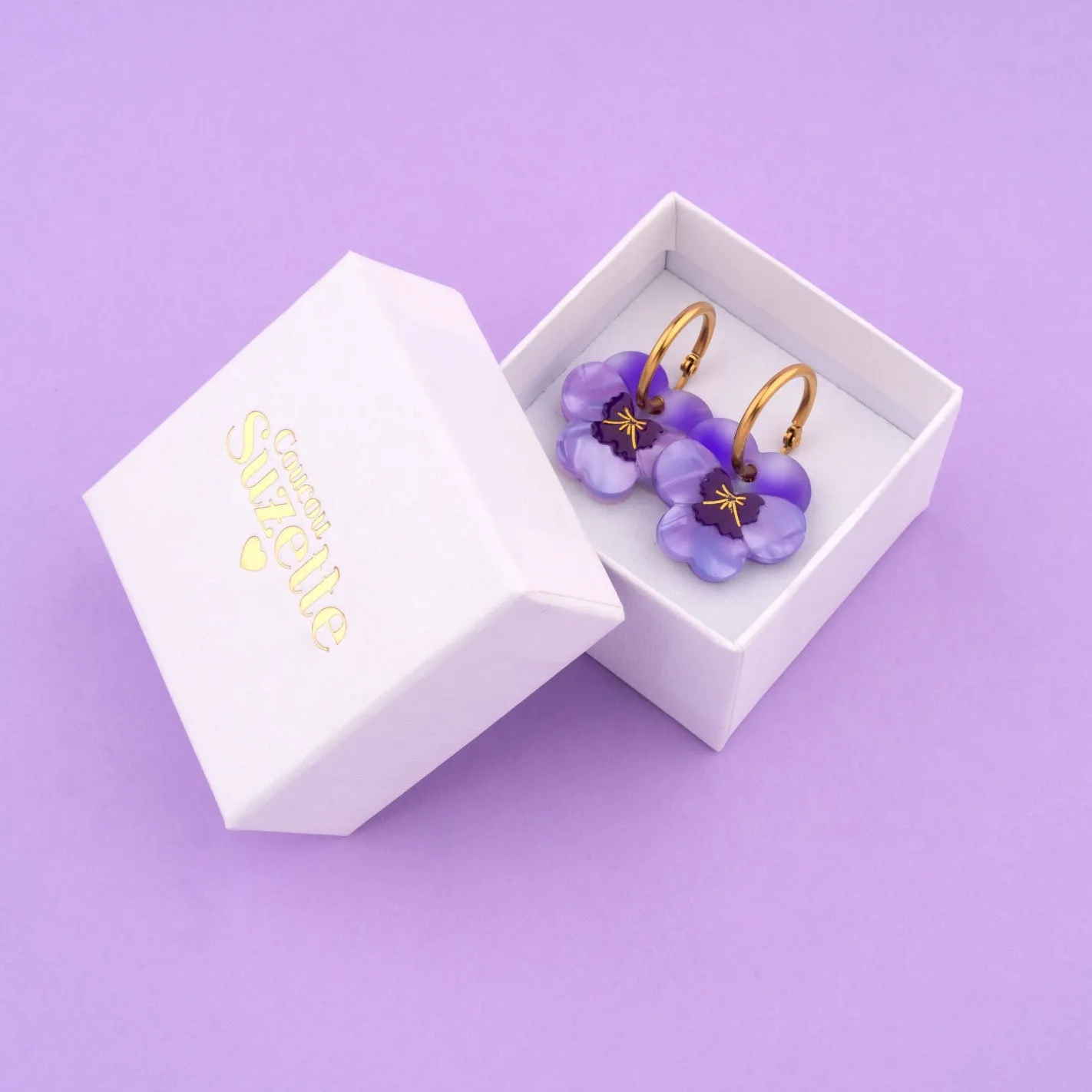 PANSIES EARRINGS