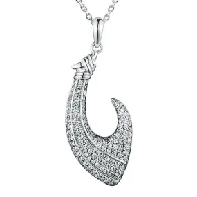 Pavé Fishhook Pendant