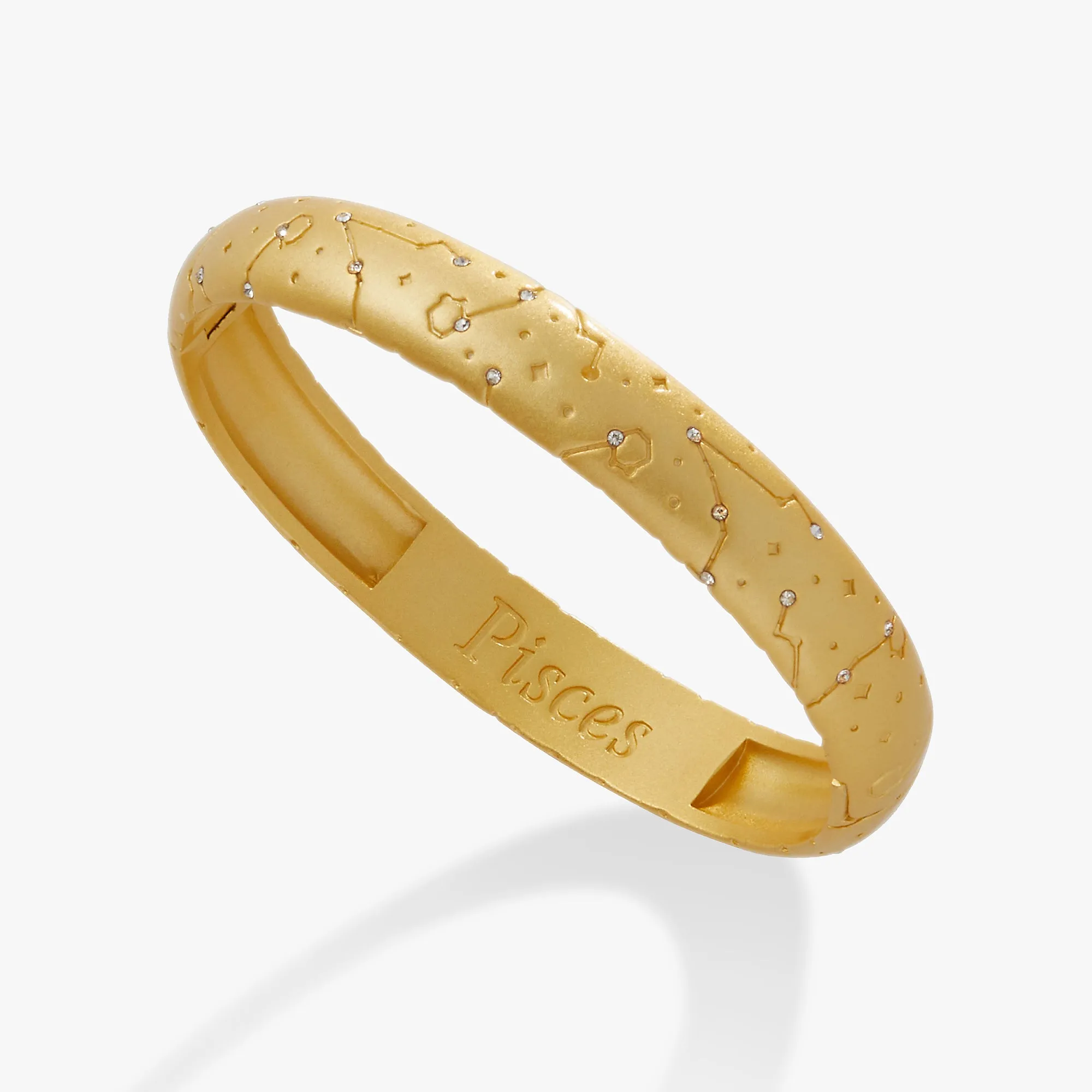 Pisces Zodiac Hinge Bangle