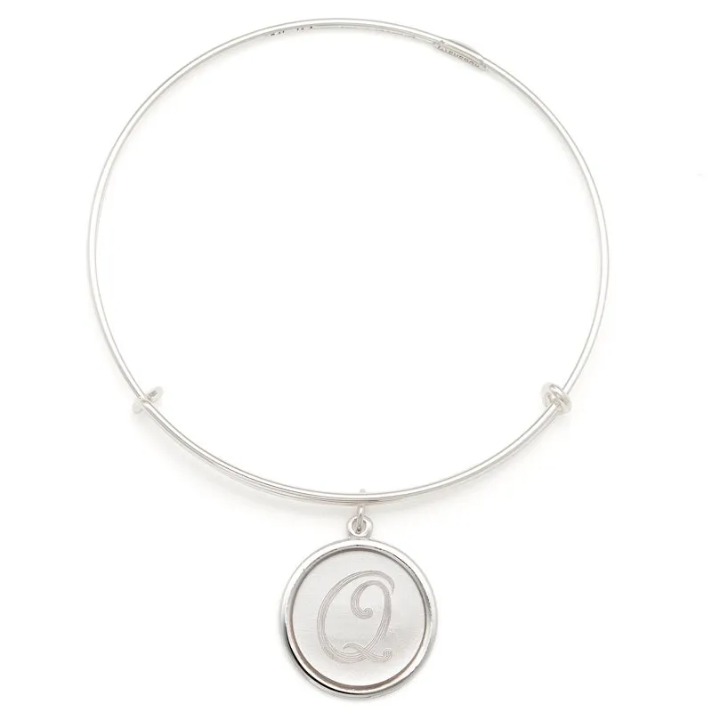 Precious Initial Q Charm Bangle