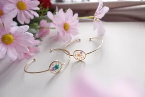 Pressed Flower Bangle