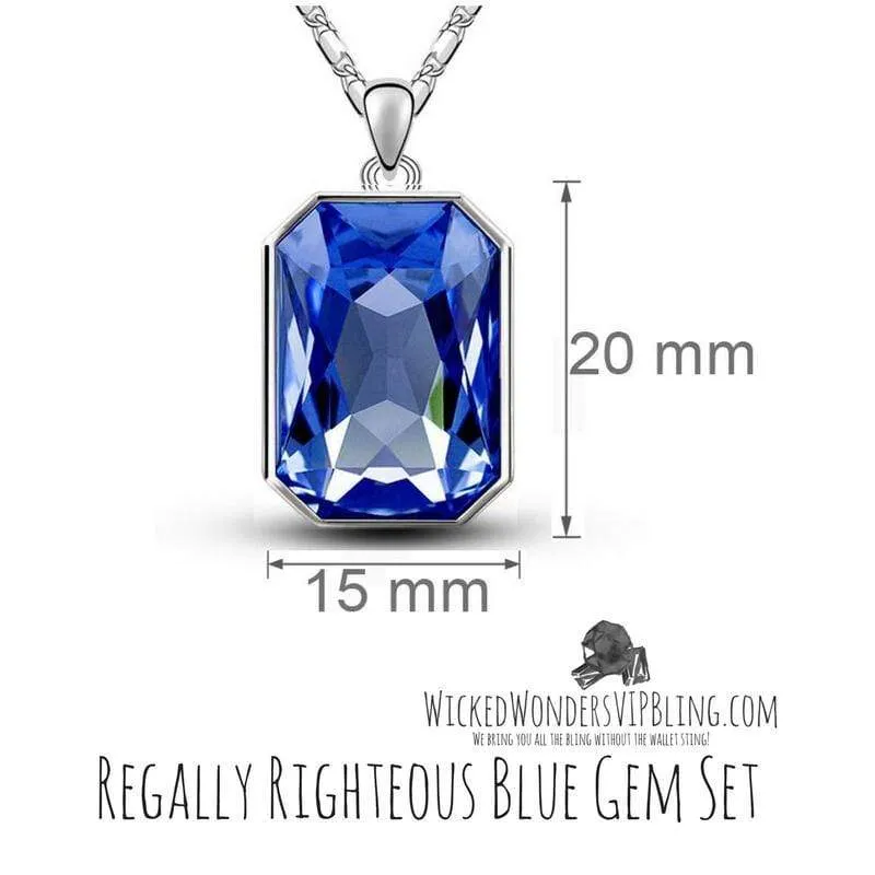 Regally Righteous Blue Gem Set