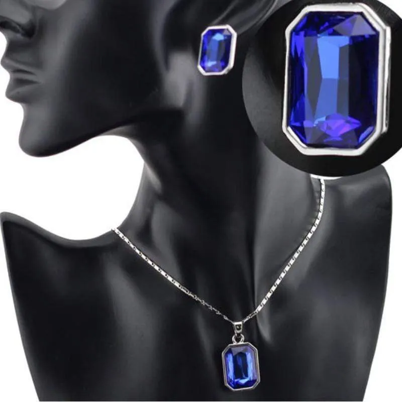 Regally Righteous Blue Gem Set