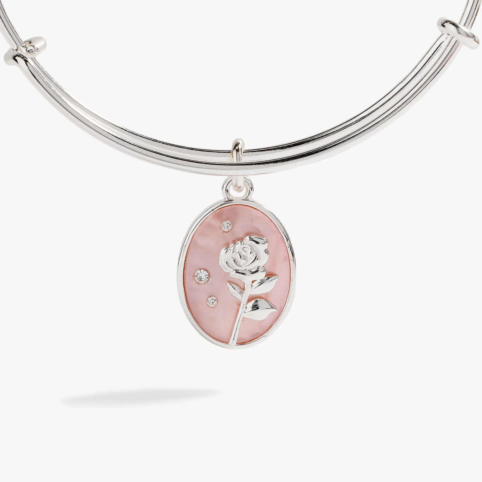 Rose Charm Bangle